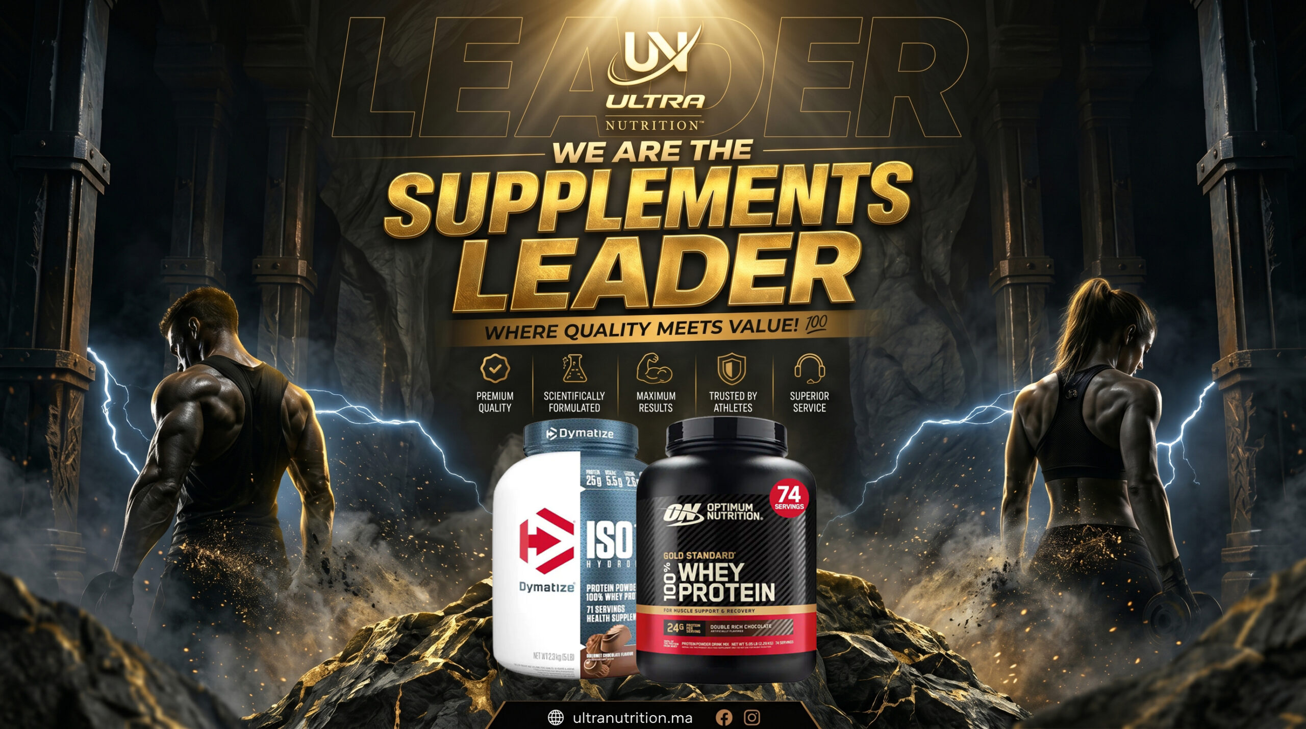 Ultra Nutrition – Compléments Alimentaires Maroc | Livraison COD protein maroc