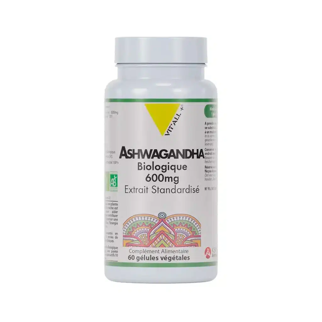 ashwa 1024x1024 Ashwagandha Biologique Vit'all+ 600mg 60 Gélules Maroc