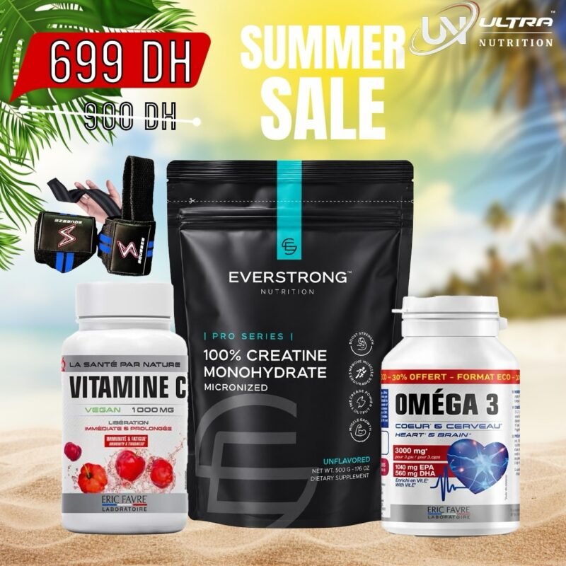 Ultra Nutrition Maroc | Compléments Alimentaires باك متكامل و شامل و بأقل تمن ، أحسن استثمار فصحتك ✨